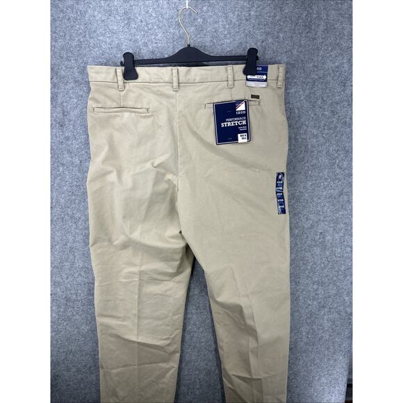 NWT Izod Men's Size 41X35 Performance Stretch Pants Non-Iron Wicking Big & Tall - Picture 9 of 15